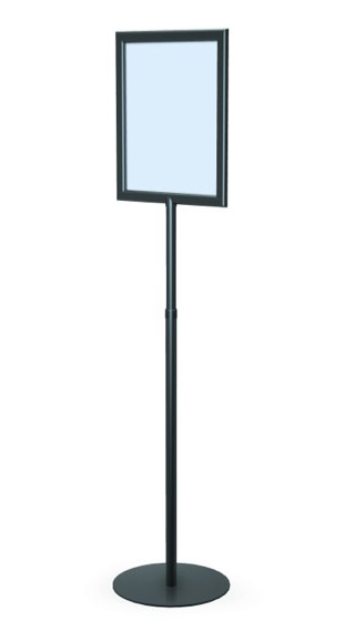 Plastic Sign Frame Holder With Telescoping Stand, 8.5x11