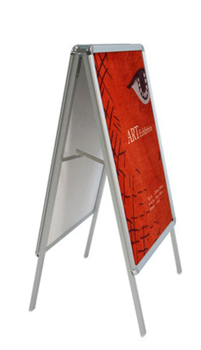A-Frame Snap-Open Sidewalk Poster Stand