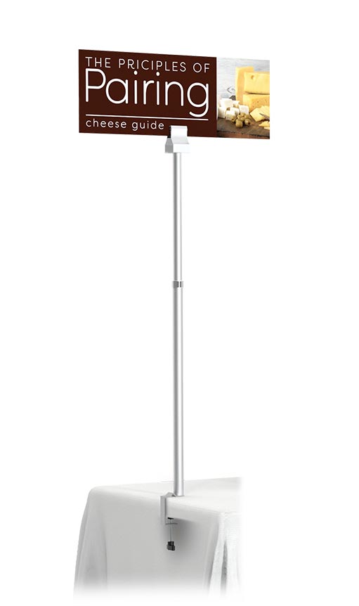 Adjustable Sign Holder with Clamp, Tabletop Sign Holders