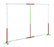Convert 8x8 banner stand to 10x10 stand