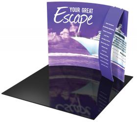 Tension Fabric Displays/Backwalls - Formulate 10 feet Horizontal Curve