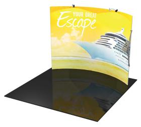 Tension Fabric Displays/Backwalls - Formulate 10 feet Horizontal Curve