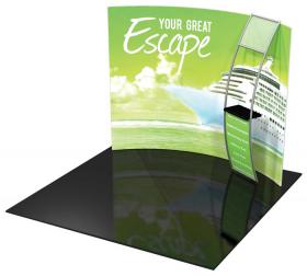 Tension Fabric Displays/Backwalls - Formulate 10 feet Horizontal Curve