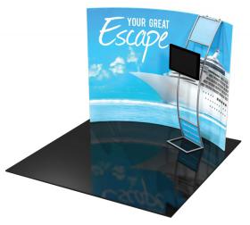 Tension Fabric Displays/Backwalls - Formulate 10 feet Horizontal Curve