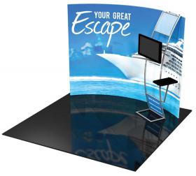 Tension Fabric Displays/Backwalls - Formulate 10 feet Horizontal Curve