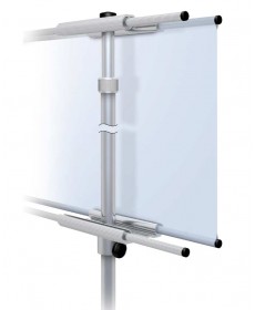 Comes with 4 dowels for double sided banner display