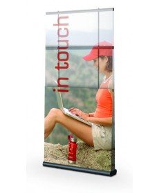 RY6 - 48" Double sided Mercury banner stand, black finish