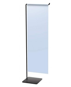 9" wide metal tabletop Mini Wire Banner Stand