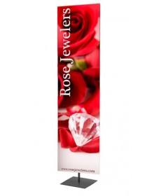 Banner stand for retail stores, cafe, bank