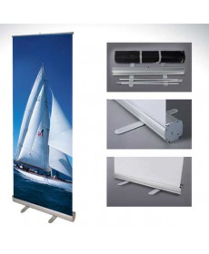Cheap Retractable Banner Stands with included fabric banner printing