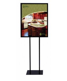 22x28 double-pole metal poster sign holder,black