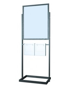 22x28 poster frame with double uprights and brochure holders