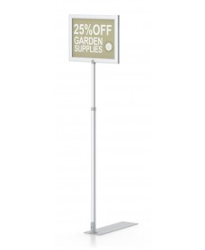 Pedestal sign stand for merchant display