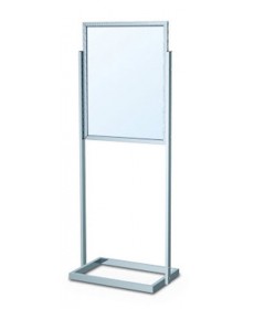 22x28 double sided poster sign holder with double uprights and base