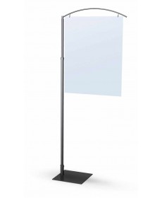 Adjutable Quest sign holder stand for displaying merchandise or catalog