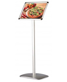 Flexible floor standing menu board sign display stand