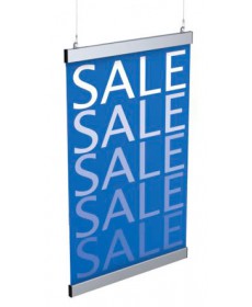 slimline aluminum snapgraphics poster hanger