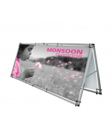8-feet wide double sided outdoor A-frame banner stand