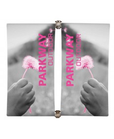 Parkway street pole banner hardware double span