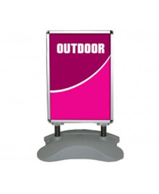 2'x3' Double sided outdoor poster sign stand with water-fill base