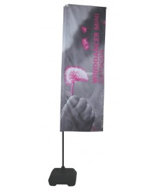 Wind Dancer Mini outdoor flag stand with water base