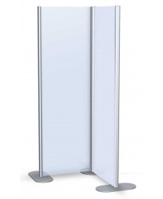 2 panel partition graphic display stand
