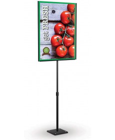 11"x17" TableTop pedestal sign stand Metal SignBacks