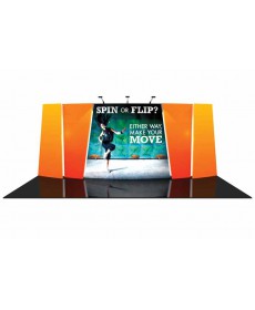 Tension Fabric Displays/Exhibit Kits - Flip 20ft Exhibit Kits