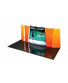 Tension Fabric Displays/Exhibit Kits - Flip 20ft Exhibit Kits