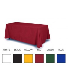 Blank solid color table throw