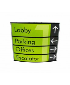 Wall mount changeable directory signs