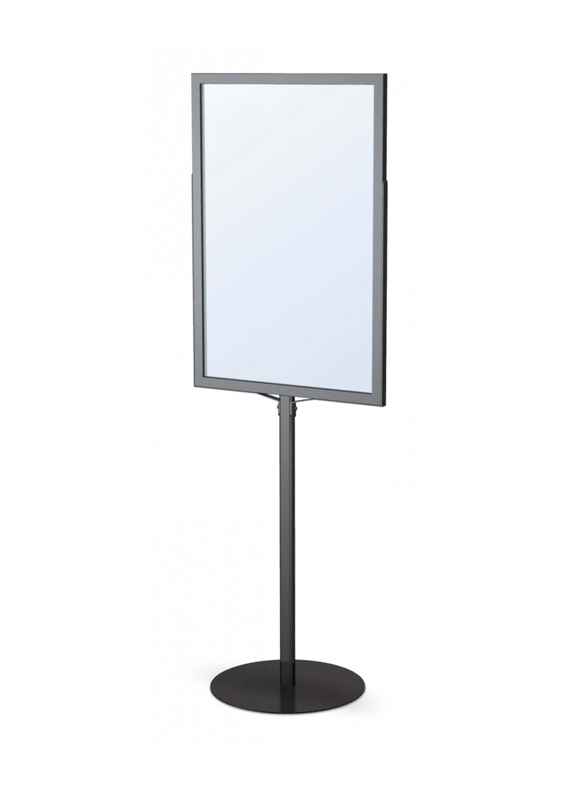 18 x 24 Poster Stand for Floor, Top insert, Double Sided Aluminum Frame Floor Standing Sign