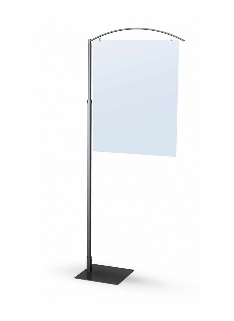 Sign stands top