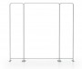 Adjustable and configurable Fabric Wall for 10' tradeshow both