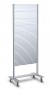 Rolling Slatwall Stand, 2-Sided, 70" High