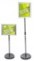 Floor Standing Sign Holders - Advocate Pedestal Sign Stand 8.5"x11"