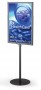 24"x36" metal poster sign holder stand with weighted metal base
