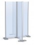 6ft tall 4 way quad sign display tower