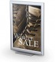 8.5" X 11" Metal tabletop sign frame with steel base