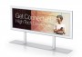 Tabletop Panoramic Sign Stand with 24"wX8"h wide frame