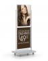 22"x28"  Double tier double sided poster stand with 4 casters