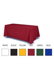 Blank Solid Color Table Throw for 8ft Table
