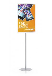 22wX28h floor standing poster sign stand