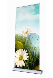 Price includes Deluxe Roll-Up banner stand with 33"x81" banner printing
