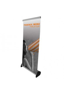 Phoenix Mini retractable countertop banner stand