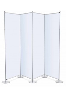 4 Section Partition panel sign holder stand