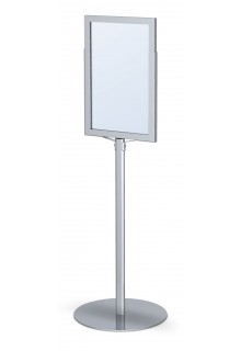 Robust floor standing sign stand with weighted metal base