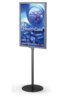24"x36" metal poster sign holder stand with weighted metal base