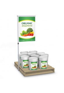 6' high sign holder for pallet merchant display