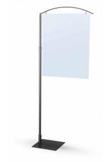 Telescoping Double Sided Retail Sign Stand for merchandise display